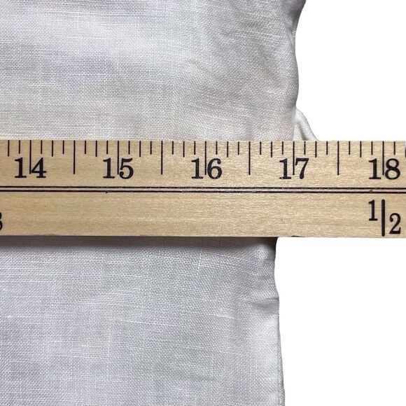 ANNE FONTAINE Charlette Blouse Size 40 6 8 White Linen 3/4 Sleeve Tie Back EUC - Picture 14 of 16